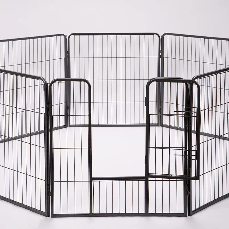 New 8 Panel Pet Enclosure Adjustable Portable Folding Galvanized Heavy Duty Wire Dog Exercise Playpen Pet Dog Play Pen For Sale