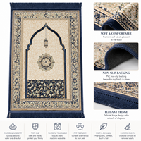 Großhandel Günstiger Polyester Waschbarer Puzzle-Muster Gebetsteppich Kristallvelours Teppich HD-Druck Wohnzimmer Anbetungsteppich
