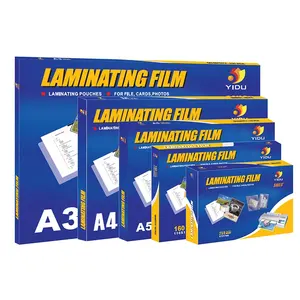 Yidu Office High Quality A6 Size 75 Micron 125 Micron 175 Micron 250mic Hot Laminating Pouches Film For Lamination