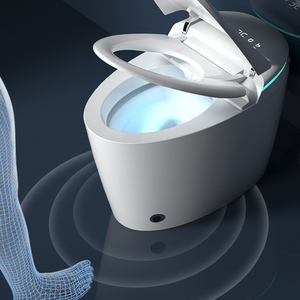 Mini Egg-Shaped Smart Toilet with Automatic UV Integration P-Trap Drainage Remote <strong>Control</strong> Seat Heating Strap for Small Spaces - Product Image 2