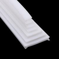Couverture de bande lumineuse LED en silicone, diffuseur de lumière flexible translucide pour la décoration de meubles d'intérieur de chambre à coucher