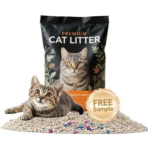 Vente en gros en usine de litière pour chat en bentonite agglomérante en forme de boule très absorbante 5k 10L - Product Image 1