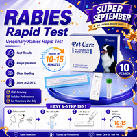 Test rapide de la rage chez le chien, cassette de test rapide pour le dépistage de la santé des animaux de compagnie