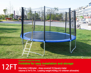 <span class=keywords><strong>Trampoline</strong></span> <span class=keywords><strong>bleu</strong></span> sûr de haute qualité SP 6 FT avec filet de sécurité en maille PE résistant aux UV Capacité de 450kg pour une utilisation en extérieur - Product Image 4