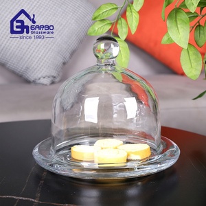 <span class=keywords><strong>Plat</strong></span> à dessert de style européen avec dôme en verre, ensemble de citronnades, plateau à gâteau avec couvercle, petit couvercle, <span class=keywords><strong>cloche</strong></span> en verre transparent avec plateau pour mariage - Product Image 6