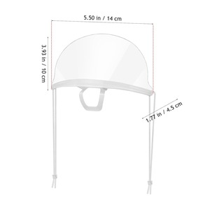 Masque facial transparent anti-poussière, hygiène, vente chaude pour cuisines et salons - Product Image 1