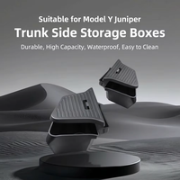 Organisateur de coffre Tesla Model Y Juniper, lot de 2, bac de rangement latéral en TPE avec couvercle, plateau de chargement étanche pour le nouveau Model Y 2025