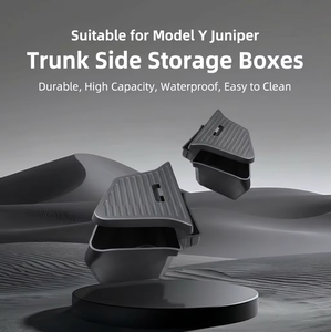 Organisateur de coffre Tesla Model Y Juniper, lot de 2, bac de rangement latéral en TPE avec couvercle, <span class=keywords><strong>plateau</strong></span> de chargement étanche pour le nouveau Model Y 2025 - Product Image 3