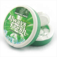 Bonbons Confiseries Sans Sucre 40g Bonbons Durs Bonbons à la Menthe Fraîche Bonbons au Xylitol Menthes dans une Boîte en Plastique