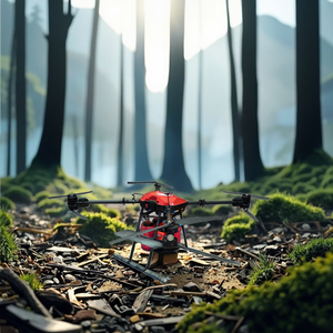 Poudre sèche montée sur <span class=keywords><strong>drone</strong></span> 30kg Bombe extinctrice incendie High Rise Building Smart UAV Firefighting System Fireball - Product Image 2