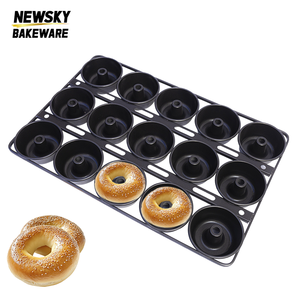 Fabriek Custom Alusteel 400*600*45Mm 15 Stuk <span class=keywords><strong>Donut</strong></span> Bakvorm Voor Commerciële Bakkerij Oven - Product Image 1