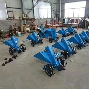 Blue One-Row Potato <b>Planter</b> with Seed Hopper and Dual <b>Wheels</b> for Farm Seeding Planting - Product Image 6