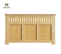 Cache-radiateur moderne en placage de chêne, panneau frontal massif, OEM ODM pour les marques de meubles et d'ameublement européennes et américaines