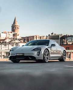 Kit de carrosserie en Fiber de carbone Runde lèvre avant diffuseur arrière becquet jupes latérales pour <span class=keywords><strong>Porsche</strong></span> Taycan mise à niveau <span class=keywords><strong>Techart</strong></span> Style de haute qualité - Product Image 3