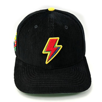 Casquette de baseball en velours côtelé de nylon brodée en 3D, réglable, unisexe, décontractée, pour voyage, style rétro vintage, OEM ODM