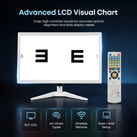 Tableau d'acuité visuelle LCD AIST 19 pouces 185B BAI, moniteur numérique ultra-fin pour l'acuité visuelle, pour clinique d'optométrie