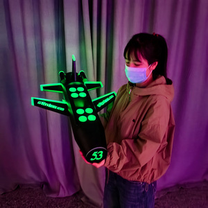 LED Airplane Cocktail Cup Holder Iron 8 Holes Illuminated For Cocktail Party - Product Image 2