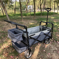 Chariot de plage chariot de camping chariot pliant chariot double Decker bébé poussette chariots pliants