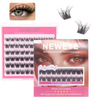Faux cils autocollants sans colle, design sans dommage pour les cils naturels, style doux, moelleux et léger, bande respirante, pour débutantes