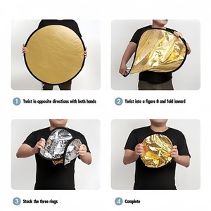 แผ่นสะท้อนแสงแบบพกพา ขนาด 80 ซม. 5-in-1  32 นิ้ว สำหรับถ่ายภาพ - Product Image 5