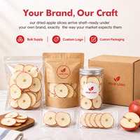Tranches de pomme séchées pour garniture de cocktail, chips de pomme déshydratées pour infusion de thé, boissons froides, bar, collation saine, vente en gros