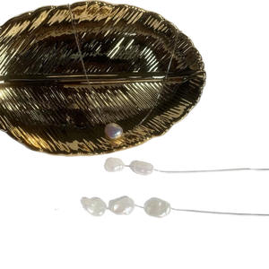 Collar de Plata 925 con Cadena Fina para Clavícula, Perla Barroca Natural, Estilo Francés, Collares de Perlas de Nicho - Product Image 5