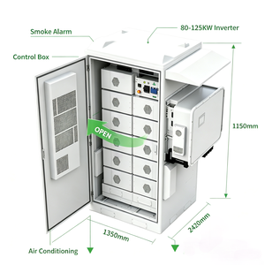 Sistema de Almacenamiento de Energía Solar Industrial para Exteriores Todo en Uno de 241 kWh, Gabinete con Batería de Litio LiFePO4 HV, Nuevo Sistema de Almacenamiento de Energía - Product Image 2