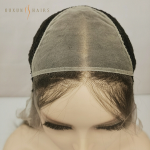 Pelucas kosher judías rectas de hueso de vendedor de <span class=keywords><strong>cabello</strong></span> chino crudo con parte superior de encaje frontal y reflejos rubios cenicientos - Product Image 4