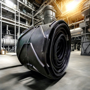 Sabuk Konveyor <span class=keywords><strong>Chevron</strong></span> Miring Berbentuk V Terbuka dengan Profil Paddle dan Gigi Tulang Ikan - Product Image 1