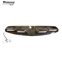 Barre d'éclairage de toit en fibre de carbone sèche avec 4 ampoules LED pour Land Rover Defender 110 90 130 L663 2020 2021 2022 2023 2024
