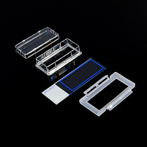 Cell Culture Slides Single Well Double Well 4 Well 8 Well High Transparency Glass Chambers <b>Microscope</b> Use - Product Image 2