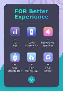Kids Smart <b>Watch</b> C80 Video Call HD Camera Anti-lost GPS LBS Positioning Tracker 4G SIM Card Child Smartwatch - Product Image 3