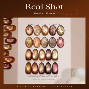 JTING Esmalte de Gel Ojo de Gato Caramelo 10 Colores Colección Otoño Invierno Sin TPO Sin HEMA OEM ODM Esmalte de Uñas Magnético - Product Image 5