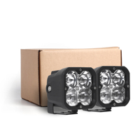 Feux de conduite LED de 3 pouces à faisceau combiné avec rétroéclairage ambre pour camion 4x4 tout-terrain et SUV