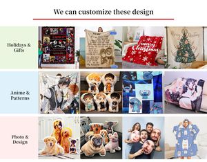 Chăn Tùy Chỉnh In Ảnh Kỹ Thuật Số 3D Bằng Lông Cừu Trống Thiết Kế Theo Yêu Cầu Của OEM Với Logo - Product Image 6