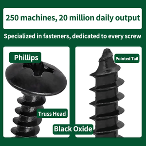 TA Black Cross Groove Large Flat Head Tapping <strong>Screws</strong> Round Head Furniture <strong>Screws</strong> <strong>Wooden</strong> <strong>Screws</strong> Wholesale M3.5/M4/M5 - Product Image 6