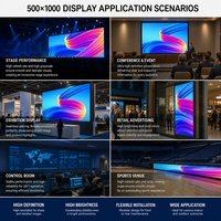 Écran LED d'extérieur 500*1000 IP65 P3.91/P4.81 pour événements scéniques et location publicitaire