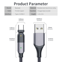 Kabel Pengisian Cepat Tipe-C ke L Bersertifikasi MFI 18W PD LED 5A/3A Rotasi 180 Derajat Grosir Pabrik untuk Komputer dan Ponsel