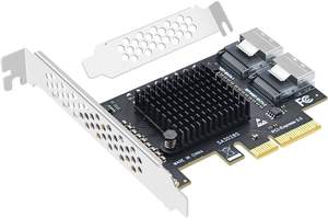 PCI-E X4 X8 X16 ~ 8 포트 <span class=keywords><strong>SATA</strong></span> 3.0 SFF8087 확장 카드 (SFF-8087 미니 SAS 인터페이스 컨트롤러 어댑터 ASM1166 칩 포함) - Product Image 6