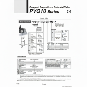 Válvula de solenoide proporcional compacta SMC Pneumatics Válvula DE CONTROL DE PVQ13-6M-06-M5-A - Product Image 1