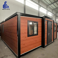 Villa Modulaire Préfabriquée Extensible à 2 Chambres en Conteneur, Appartement Hôtelier Contemporain Shandong, Garantie 5 Ans