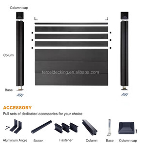 Paneles de Cercado de Jardín de Madera Compuesta, Resistentes al Agua, Duraderos, Fáciles de Montar, para Casas y Jardines - Product Image 3