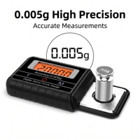 Balance numérique de précision S011 100g 0.005g, mini-balance de poche, jauge de force pour aiguille de tourne-disque vinyle avec poids d'étalonnage de 20g