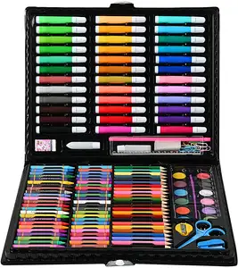 Werbe-PVC-Box Malerei Kunst Set Briefpapier 150 pcs Aquarell Kunst Set für Kinder Geschenk