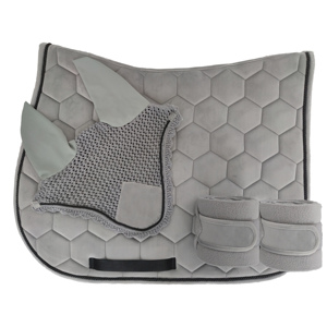 Lot De 3 Coussinets De Selle Pour Cheval - Coton Matelassé, Sur Mesure (neufs)