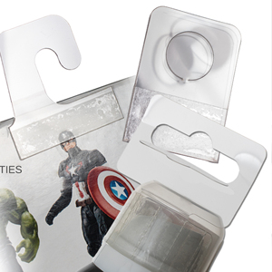 ที่แขวนสินค้าแบบ J-Hook แบบพลาสติกสำหรับแขวนข้างและแขวนแบบแถบ - Product Image 1