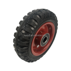 Rodas de Borracha Sólida de 6 Polegadas para Uso Industrial, Rodízios Montados na Lateral para Carrinhos de Ferramentas - Product Image 2