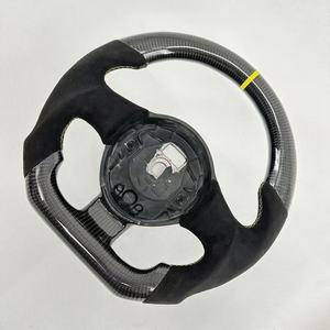 Volante de Fibra de Carbono Real para Gallardo 2004-2014, Piezas Interiores de Auto Personalizadas en Cuero - Product Image 2