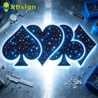 Lettres 3D personnalisées XDSign Ciel Étoilé, étanches IPX7, certifiées CE, pour signalétique publicitaire extérieure, utilisation en voiture ou en fête, Bluetooth