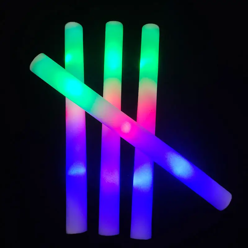 Promotional LED Glow Foam Stick  Light Up Foam Baton For Party Wedding and Concert
